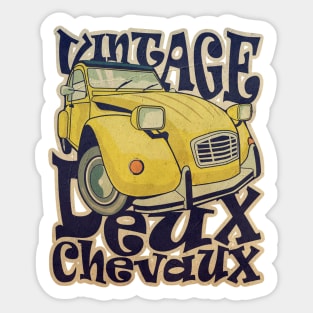 Vintage Deux Chevaux Sticker